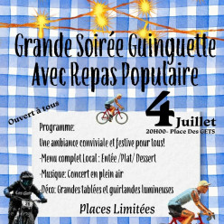 Grande soirée guinguette avec repas populaire